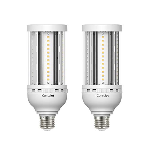 Consciot 27W LED Corn Light Bulb, E26 Medium Base 3510LM 5000K Daylight Retrofit
