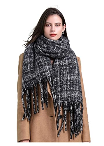 Écharpe plaid LOTIE en cachemire d'hiver pour un châle doux et élégant