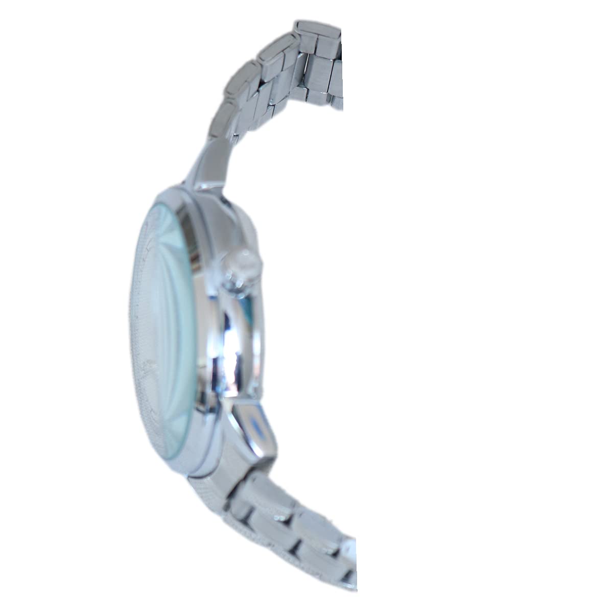 Side view of CASSRAY Stainless Steel Chain Analog Watch, showing the crown