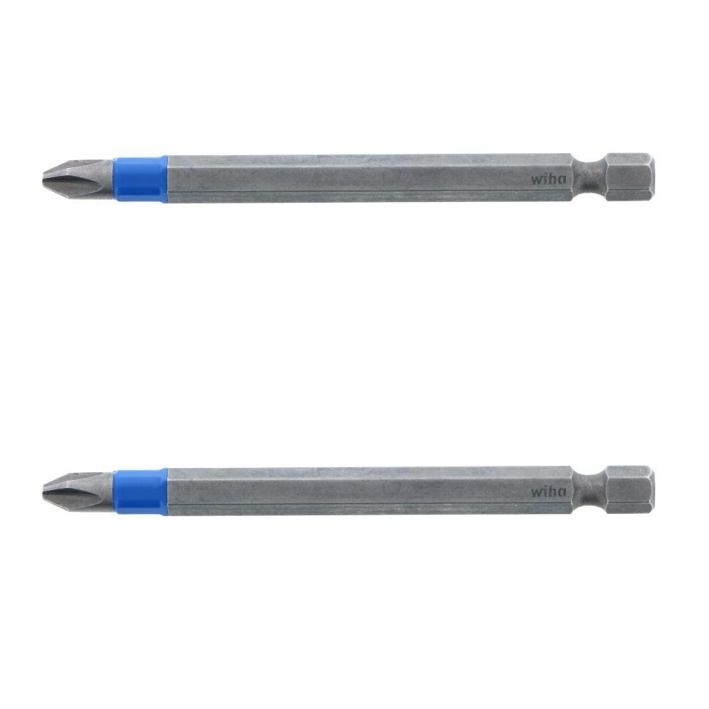 Wiha TerminatorBlue Impact Bit Phillips #2 évite la casse des embouts longs pack de 2