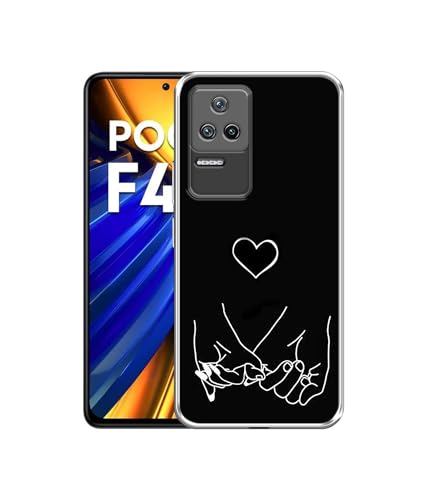 Image of Amazon Brand- Solimo Holding Hands Printed Silicon Soft TPU Back Case Cover Compatible for Poco F4 5G, Mi Redmi K40S 5G