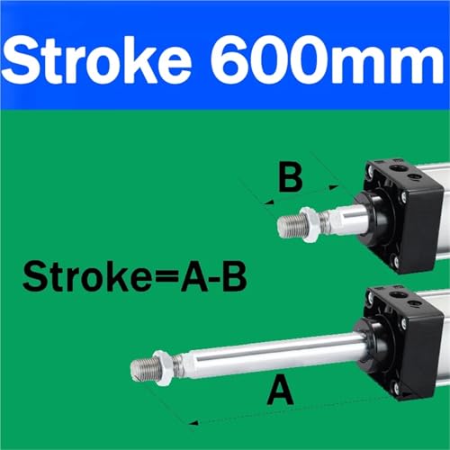 Cylindre pneumatique SC 63 à double effet avec course longue 600mm