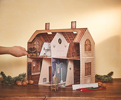 Frech TOPP 24 Days Escape: 3D-Adventskalender – Sherlock Holmes und das Anwesen Moriarty: Escape-Room-Spiel – mit XXL-Rätselhaus – 24 spannenden Rätseln vor Weihnachten – ab 10 Jahren,