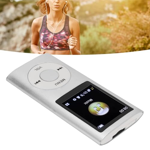 Image of Drumstone (𝐒𝐩𝐞𝐜𝐢𝐚𝐥 𝟏𝟓 𝐘𝐞𝐚𝐫𝐬 𝐖𝐚𝐫𝐫𝐚𝐧𝐭𝐲) MP3 Player with Earphones, Portable Slim Digital Music Player, 1.8 Inch LCD Screen, HiFi Lossless Sound, TF Card Slot up to 64GB, Workout