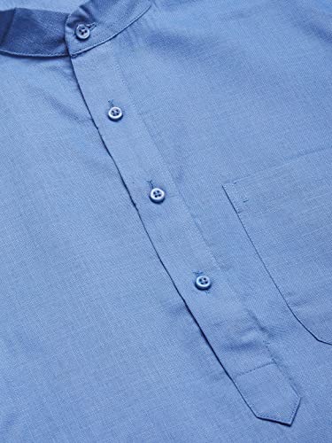 Image of Jompers Men's Cotton Regular Fit Solid Kurtas