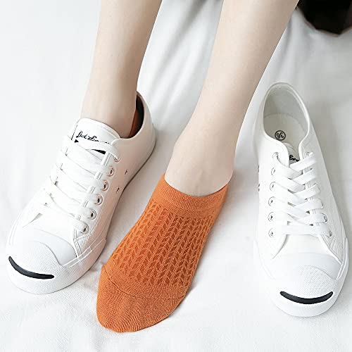 10 Pairs No Show Low Cut Socks Comfort Breathable Thin Ankle Socks For Women Non Slip Flat Boat Line2