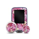 Finest Folia Aufkleber kompatibel mit Abbott Freestyle Libre 2+3 Sticker Design für Blutzuckermessgerät Designfolie Kinder selbstklebend kratzfest wasserfest R229 (05 Orchideen)