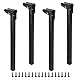 SUMNACON 4pcs 40CM Klapptisch Beine aus Eisen Hohe Beanspruchung Tischbeine Tischfüße klappbar Möbel Beine Füße Laptop Kaffeetisch Ersatz Beine für Bett Schrank Kleiderschrank Schwarz