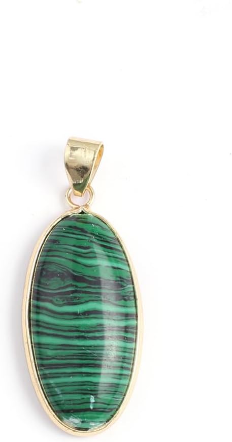 LHJ 8 Pcs Natural Stone Pendants Random Oval and Water Drop Shape Healing Crystal Agate Charms for Jewelry Making Necklace Gift - Image 3