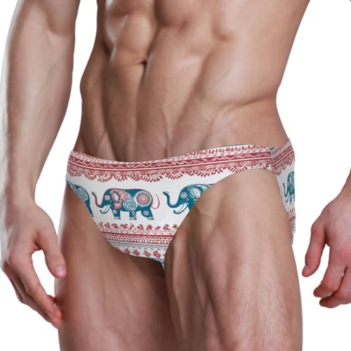 Men's Mandala Elephant Swim Briefs Bikini Swimsuit S 202b3267 5