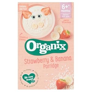 Organix Strawberry & Banana Porridge, 120g
