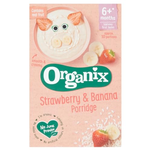 Organix Strawberry & Banana Porridge, 120g