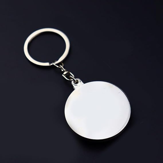 Roulettes Keychain Metal Keyring Fun Interactive Keychain Unique Bag Hanging Decor Spinning Compass Key Chain for Jewelry