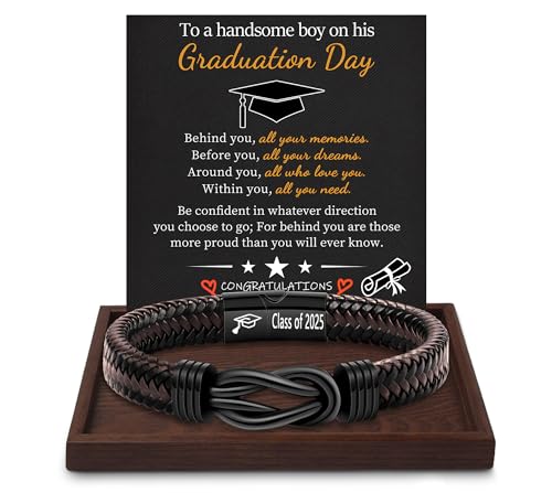 Inspirational Gifts for Men Morse Code Bracelets Mens Bracelets Graduation Gifts for Him Fathers Day Adjustable Leather Bracelet Motivational Birthday Annivesary Jewelry Stocking Stuffers for Men