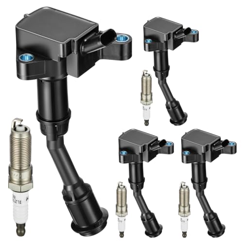 Image of 4 Ignition Coils Pack+4 Spark Plug Kit - Fix Misfires for Ford Fusion (2014-2020) & Escape (2017-2019) 1.5L L4 - Repl. UF735 /DS7Z12029A /SP539