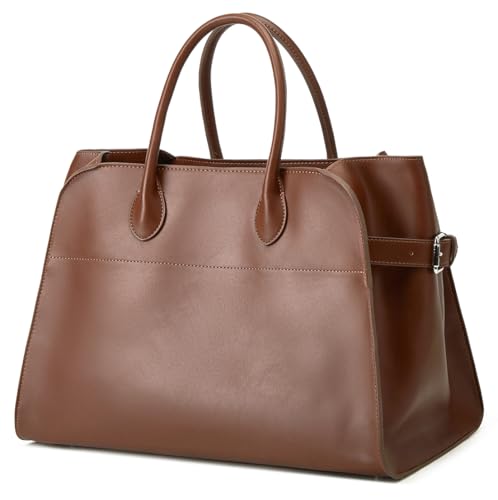 Vegan Leather Tote Bags for Women Large Tote Retro Top-handle Bag Trendy Work Bag PU Leather Purses