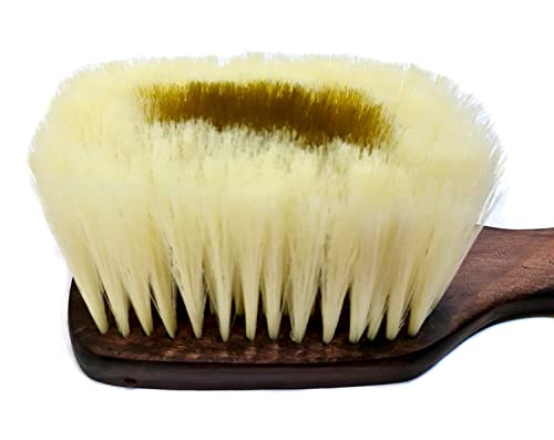 Image of Wooden Long Handle Soft Bristle Multipurpose Dusting Cleaning Brush for Sofa, Clothes, Blanket, Curtains, Home, and Household Cleaner Brushes (M9)