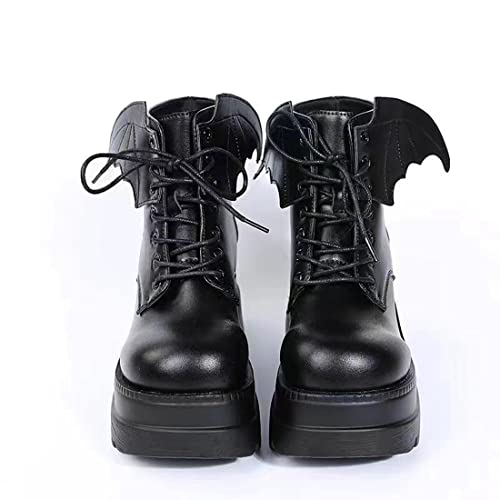Image of Ulalaza Women Mary Jane Dress Pumps Lolita Shoes Cute Platform Gothic Double Ankle Strap Round Toe Chunky Heel Uniform Pumps Shoes Perfect for School Party Business Work Dance Date Night Club