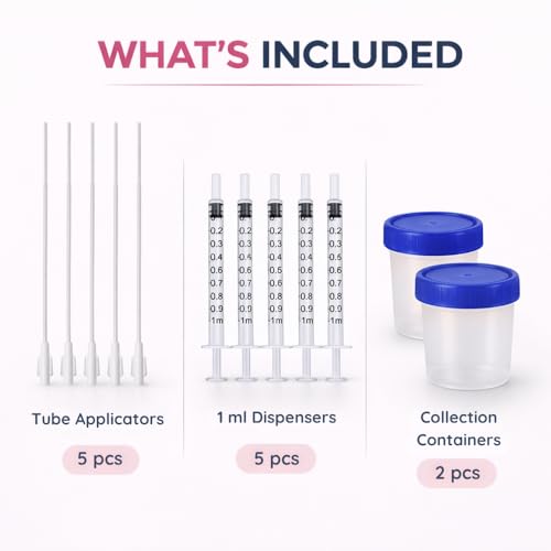 Image of B-Arm Self Insemination Kit for Women-17cm| IVI Kit with 5 Dispenser, 5 Tube Applicator & 2 Collection Cups| Supports Natural Pregnancy| At-Home Insemination Kit| Baby Conceive Kit for Couples(Pack of 5)