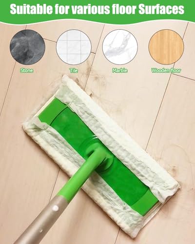 64 Stück Trockenkehrtücher, Kompatibel mit Swiffer Sweeper, Trockenwischpad zum Bodenwischen und Reinigen, Einweg-Staubwedel-Nachfüllungen, Wischpad für Eine Schnelle Und Einfache Reinigung