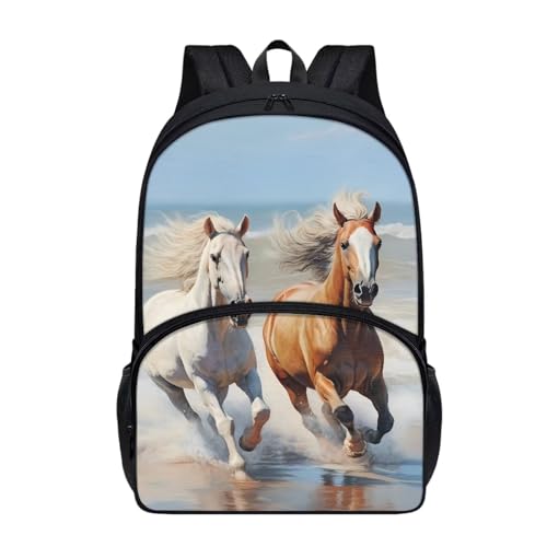 Sac à dos d'école mignon cartable 17L ergonomique pour fille et garçon
