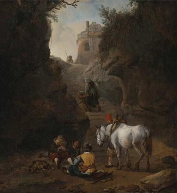 Lienzo de campesinos jugando a las cartas, cuadro decorativo de 60x90cm para salón y despacho