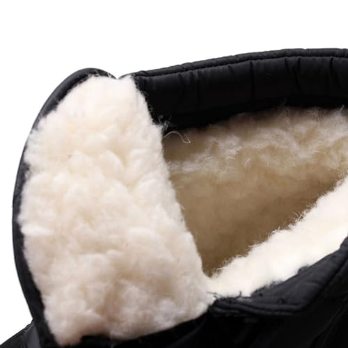 Mens Snow Boots Waterproof Insulated,Outdoor High Top Cold-Weather Hiking Men's Winter Boots,Lightweight Soft Warm Fur Lined Boots,Slip Resistant3