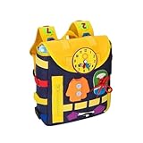 Cadeau parfait : notre sac à dos Busy Toys est une combinaison parfaite de plaisir et d'apprentissage. Avec des fonctions interactives encourageant la motricité fine et les compétences de base de la vie à nouer, ceintures de sécurité et comptage, c'est un excellent cadeau pour les garçons et les filles pendant les années scolaires, les jours d'enfants, les anniversaires et plus encore.