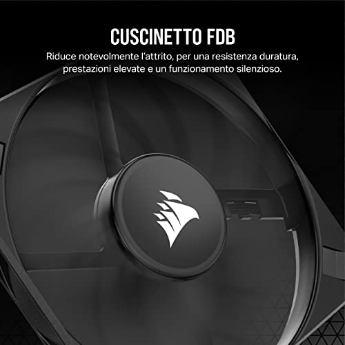 AF120 SLIM, Ventola PWM da 120 mm con Cuscinetto Fluidodinamico (Fattore di Forma Ridotto, Riduzione del Rumore, 600 RPM a 2000 RPM, Modalità Zero RPM) Confezione Singola, Nero - Sistema di raffreddamento - Immagine 5