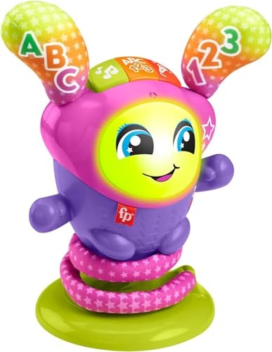 Fisher-Price DJ Le Robot Danseur à Rebond | Petit Robot d'Éveil 4 en 1 sur Ressort | Jouet Bébé 9 Mois à 36 Mois | Jeu Musical Bébé 1 an Multicolore...