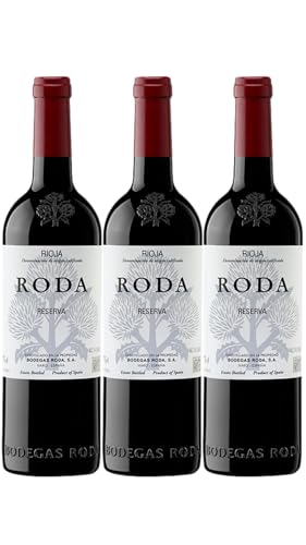 Roda Reserva – Vino Tinto D.O.Ca. Rioja | Pack de 3 Botellas (75 cl) | Envío Gratis | Elegancia, Intensidad y Clase de Viñas Viejas