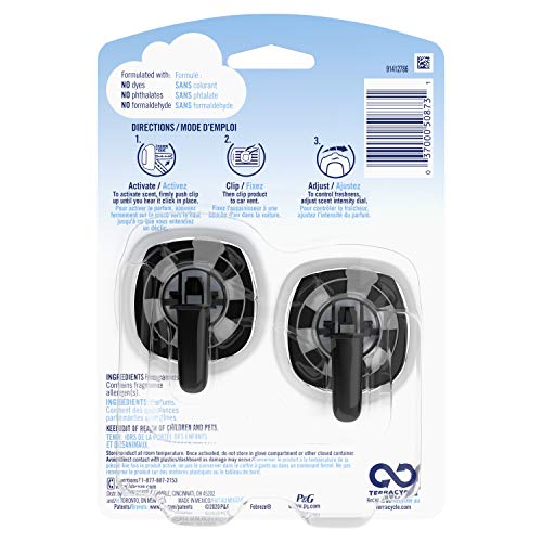 Image of Febreze Car Odor-Eliminating Air Freshener Vent Clips, Ocean, 2 count