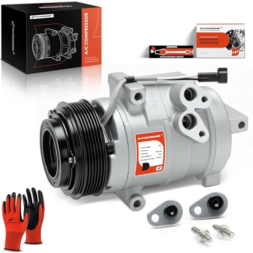 A-Premium Air Conditioner AC Compressor with Clutch Compatible with Ford Taurus 2008-2012, Taurus X 2008-2009, Flex 2009-2012, Lincoln MKS 2009-2012, MKT 2010-2012, Mercury Sable 2008-2009