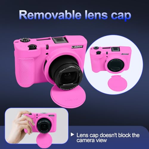 Funda Easy Hood Camara Canon Powershot V1 Rosa miniatura 5