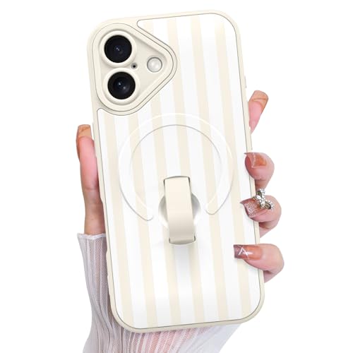 KANGHAR Compatible with iPhone 16 Case Stripes -White by KANGHAR - Used condition - US$20.42