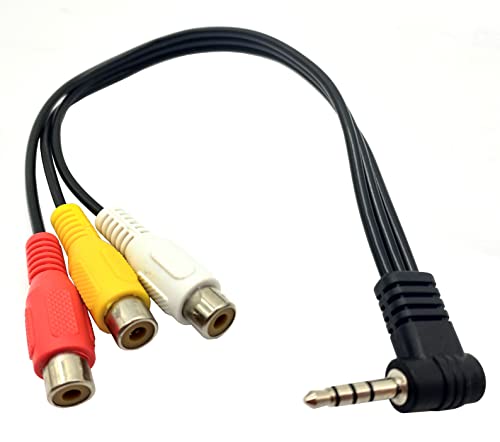 Evita roturas de puertos con el cable de audio de 3.5 mm a 3 RCA con conector en ángulo codo 2