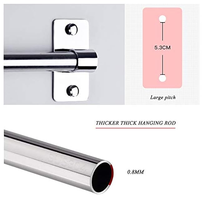 Wall-Mounted Kitchen Dish Drying Rack Multifunctional Storage Shelf, Cutlery Holder Over The Sink, Stainless Steel Dish Drainer Rack,60/80Cm Long Pole/B Combination (F Combination) ()