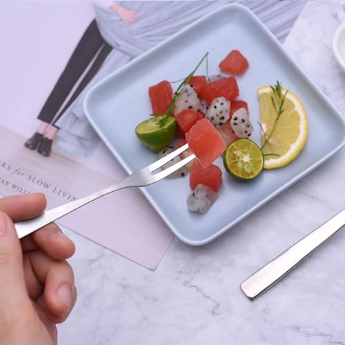 Image of aDai Set of 40 Luxury Silver Cutlery Set - Daily Use Stainless Steel Mirror Finish - 10 Dinner Spoon, 10 Fork, 10 Steak Knife & 10 Fruit Fork for Home, Restaurant & Gifting