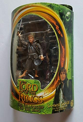 Lord of the Rings Fellowship of the Ring Samwise Gamgee with Moria Mines Goblin Battle Action Base