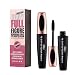 2 Pack 4D Silk Fiber Eyelash Mascara Extension Makeup Black Cold Waterproof Kit Eye Lashes