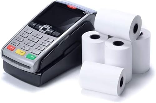 Thermal PDQ Receipt Paper Rolls, 57 x 40 mm, 20-Pack, Compatible with Worldpay, Ingenico and Verifone Terminals