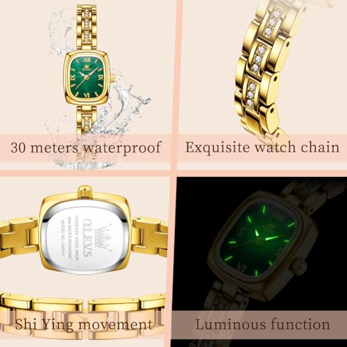 Image of OLEVS Women Watches Diamond Fashion Dress Elegant with Date Ladies Watch | Original Import Dress Gift,Diamond,Easy to Read Chronograph women's Watch
