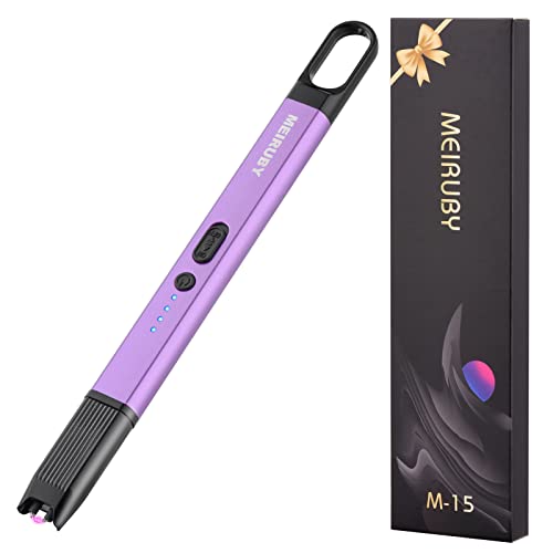 Encendedor eléctrico MEIRUBY moderno en violeta
