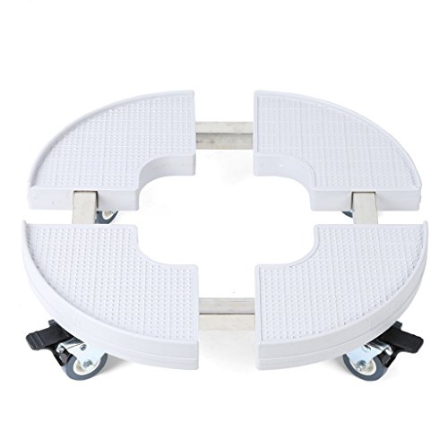 Preisvergleich Produktbild DH® Gerätesockel, Edelstahl-Waschmaschine, Kühlschrank Mit Gefrierfach Halterung, Rollen, Länge Und Höhe Verstellbar