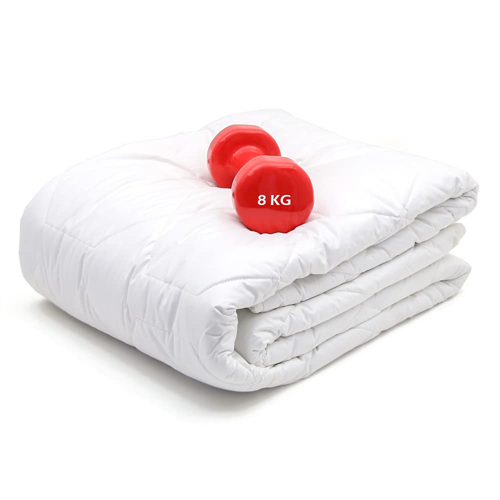 Manta de peso prémium con perlas de vidrio, 8 kg, manta pesada para dormir para adultos