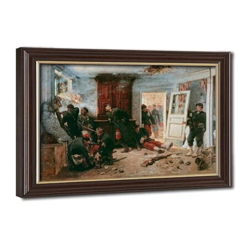 Tableau de Neuville The Last Cartridges avec cadre à suspendre premium
