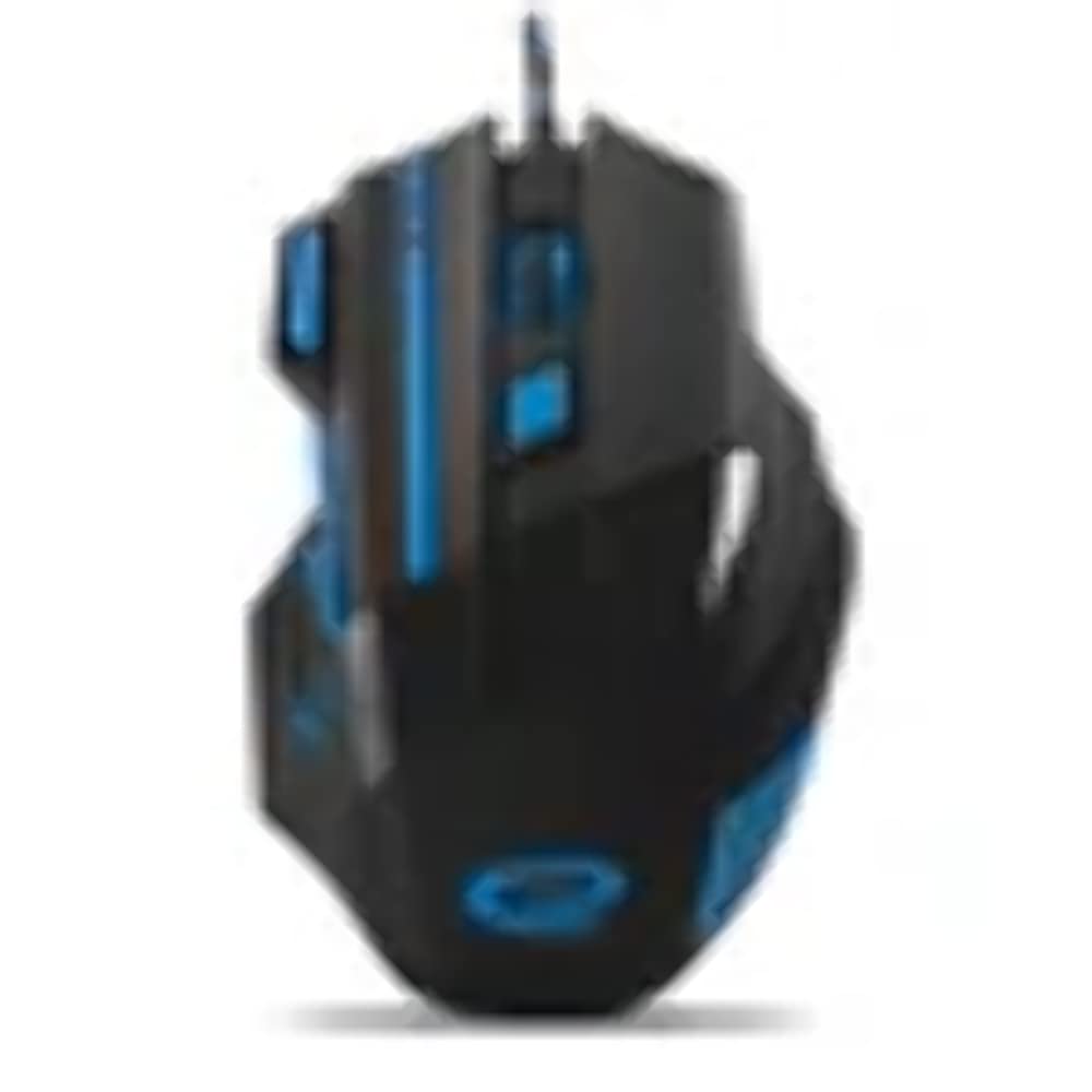 Hope It Accesories – Hope egm201b Wired 7d Gaming Optical Mouse USB MX201 – Wolf – Blue