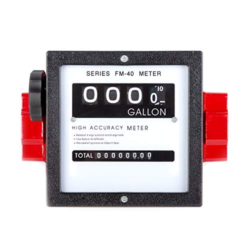 TUNTROL 1 1/2" Aluminum Mechanical fuel Meter, 6-40 GPM High Flow Digital, Heavy Duty For All Fuel Transfer Pumps - Thumbnail 2