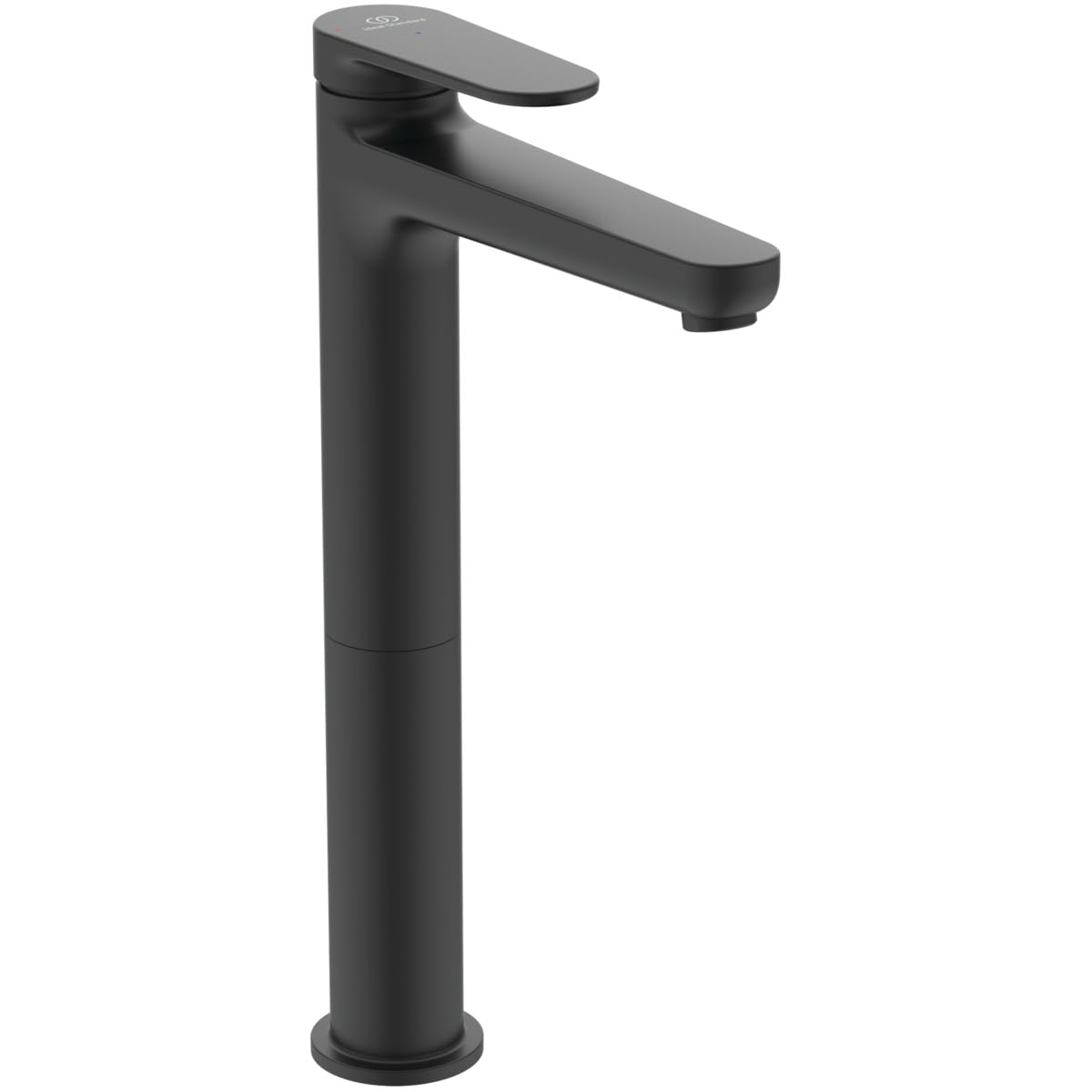 Ideal Standard Cerafine O Nuovo Miscelatore lavabo, alt. bocca 247 mm, 3,8l/min, scarico Push-Pull, FirmaFlow, tecnologia BlueStart – Nero Opaco (48x184,5x292mm)
