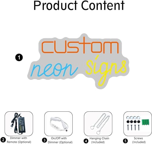 Image of Custom Neon Signs, Neon Sign Customizable for Wall Decor, Personalized Neon Sign for Wedding Birthday Party Gift Party Bar Game Room Home Business Shop Name Logo Neon Sign (2 Lines)